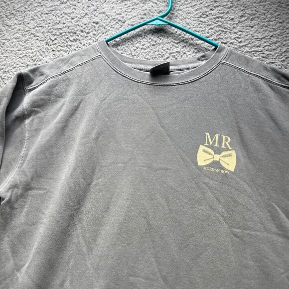 Morgan Row Sweatshirt Mens Large Gray Pullover Sweater Mr Morgan Row - Picture 8 of 16